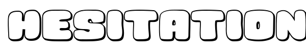 Hesitation font preview